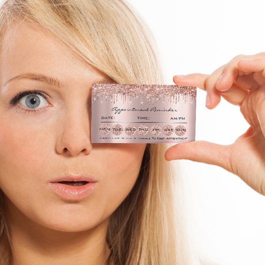 Afspraak Herinneringskaarten Make-up Wimpers Nagel Visitekaartje