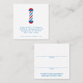 afspraak met barbershop afsprakenkaartje (Voorkant / Achterkant)