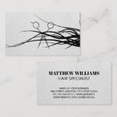 Afspraak met Flowing Hair Scissors Afsprakenkaartje (Voorkant / Achterkant)