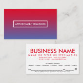 afspraak met sunset fade afsprakenkaartje (Voorkant / Achterkant)