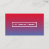 afspraak met sunset fade afsprakenkaartje (Voorkant)