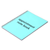 Afspraak notitieboek (Linkerzijde)