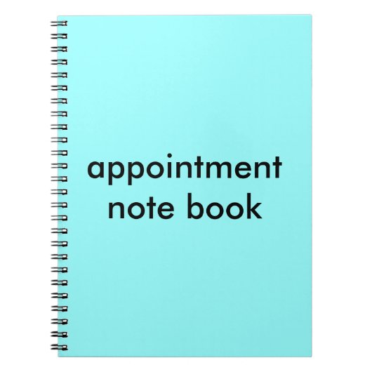 Afspraak notitieboek (Voorkant)