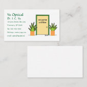 Afspraak optometrist Cartoon Visitekaartje (Voorkant / Achterkant)