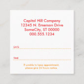 afspraak regenboogBurst Afsprakenkaartje (Achterkant)