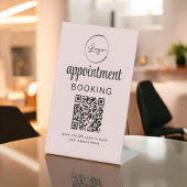 Afspraak reserveren QR Code Business Reclamebord Met Voetstuk