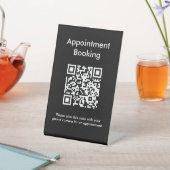 Afspraak reserveren QR-code Reclamebord Met Voetstuk (Insitu)