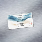 Afspraak tandarts grillig magnetisch visitekaartje (Voorbeeld)