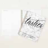 Afspraak voor Black Script & Marble Lashes Planner (Display)