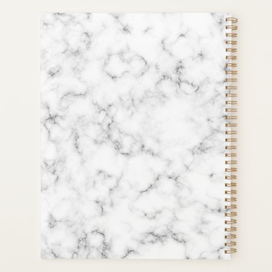 Afspraak voor Black Script & Marble Lashes Planner (Achterkant)