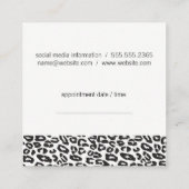 Afspraak voor dierprint afsprakenkaartje (Achterkant)