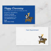 Afspraak voor het verzorgen van honden visitekaartje (Voorkant / Achterkant)