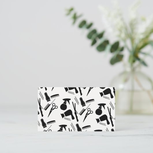 Afspraak voor stylist tools afsprakenkaartje (Staand voorkant)