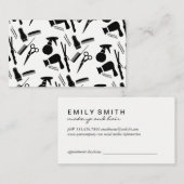 Afspraak voor stylist tools afsprakenkaartje (Voorkant / Achterkant)