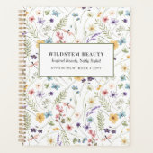Afspraak Wildflower Bloemige Schoonheidssalon Planner (Voorkant)