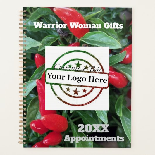 Afspraakboek, aanpassen logo Pepper Plant Planner (Voorkant)