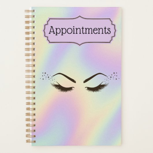 Afspraakboek voor wimpertechnicus planner (Voorkant)