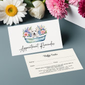 Afspraakherinnering Dog Groomer Waterverf Visitekaartje