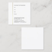 Afspraakherinnering Dokter Tandarts Goud Elegant Afsprakenkaartje (Voorkant / Achterkant)