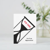 Afspraakherinnering Eenvoudige en generieke zandlo Briefkaart (Staand voorkant)