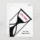 Afspraakherinnering Eenvoudige en generieke zandlo Briefkaart (Voorkant / Achterkant)