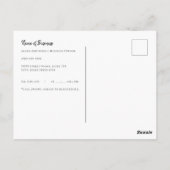 Afspraakherinnering  handgeschreven papier briefkaart (Achterkant)