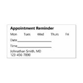 Afspraakherinnering Kantoor van arts Zelfinktende Stempel (Design)