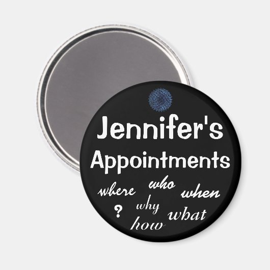 Afspraakherinnering -  magneet (Voorkant / Achterkant)