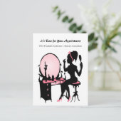 Afspraakherinnering Schoonheidsconsulent Briefkaart (Staand voorkant)