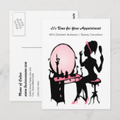 Afspraakherinnering Schoonheidsconsulent Briefkaart (Voorkant / Achterkant)