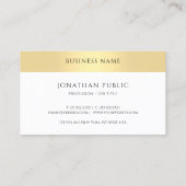 Afspraakherinnering Stijlvolle Gold Look Sjabloon Afsprakenkaartje (Achterkant)