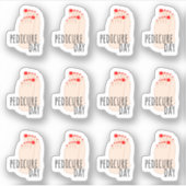Afspraakherinnering voor pedicure Nagelverzorgings Sticker (Voorkant)