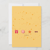 Afspraakje aan de kust voor vrijgezellen meisjesfe kaart (Achterkant)