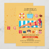 Afspraakje aan de kust voor vrijgezellen meisjesfe kaart (Voorkant / Achterkant)