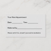 Afspraakkaart Dierenartsenpraktijk Afsprakenkaartje (Achterkant)