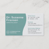 Afspraakkaart Dr. Suzanne Fransen Dermatoloog Afsprakenkaartje (Voorkant)