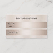 Afspraakkaart elegante glanzende heldere schaar afsprakenkaartje (Achterkant)