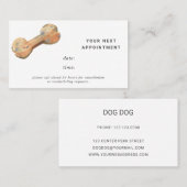 Afspraakkaart groomer botstempel visitekaartje (Voorkant / Achterkant)