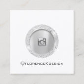 Afspraakkaart Roos Wit Logo Sociaal Plein Contactkaartje (Voorkant)