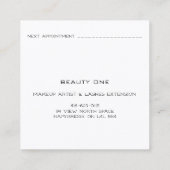 Afspraakkaart Roos Wit Logo Sociaal Plein Contactkaartje (Achterkant)