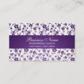Afspraakkaart Salon Floral Paarse Afsprakenkaartje (Achterkant)