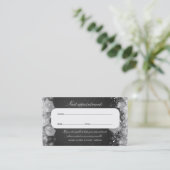 Afspraakkaart Sparkling Night Black Afsprakenkaartje (Staand voorkant)