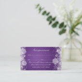 Afspraakkaart sprankelende nacht Paarse Afsprakenkaartje (Staand voorkant)