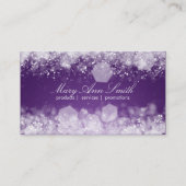 Afspraakkaart sprankelende nacht Paarse Afsprakenkaartje (Achterkant)