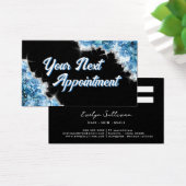Afspraakkaart voor blauwe kristallen visitekaartje (Bureau)