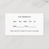 Afspraakkaarten Radiology Imaging Center Afsprakenkaartje (Achterkant)