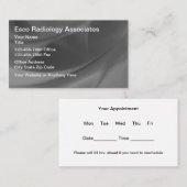 Afspraakkaarten Radiology Imaging Center Afsprakenkaartje (Voorkant / Achterkant)