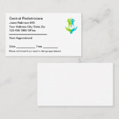 Afspraakkaarten voor kinderartsen afsprakenkaartje (Voorkant / Achterkant)