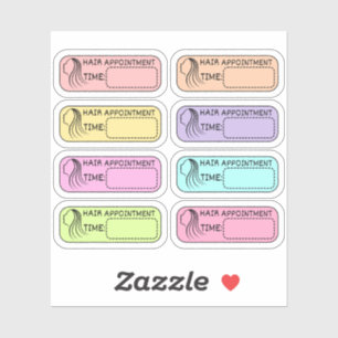 Afspraaklabels Kapperszaak Schoonheid Zelfzorg Buj Sticker