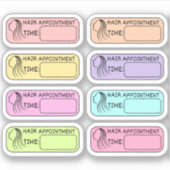 Afspraaklabels Kapperszaak Schoonheid Zelfzorg Buj Sticker (Voorkant)